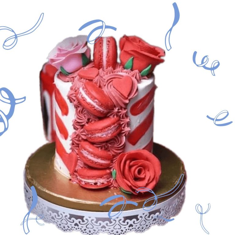 Couple Rose Cake express gifts by wahid solution delivery within karachi free delivery customised cake