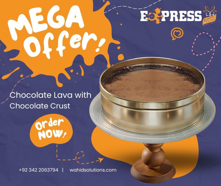 Lava-Cake-Delight-express-gifts-by-wahid-solution-free-delivery-Karachi-hyderabad-and-lahore mega offer chocolate crust cake in tin