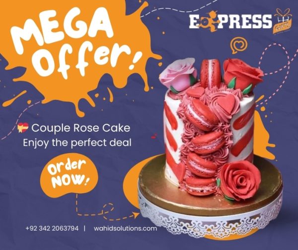Couple Rose Cake