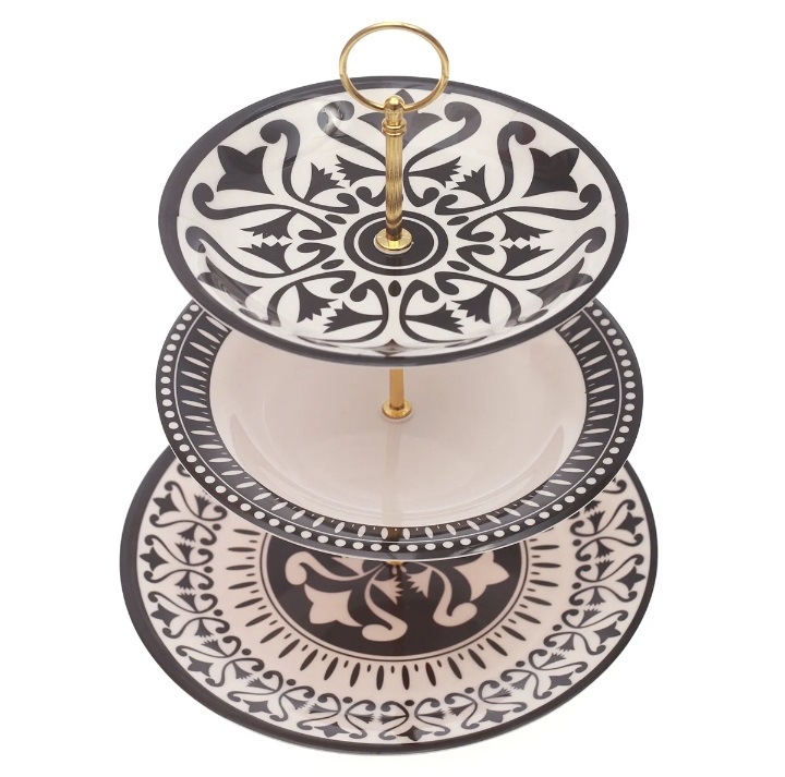 3Step Pastry Stand Manochrome free delivery mothers day order now wahid solution you think we deliver
