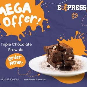 Triple Chocolate Brownies QTY 6  Box | Discount Offer + Delivery