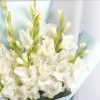 White Elegance Gladiolus Bouquet | A Statement of Grace - Image 2