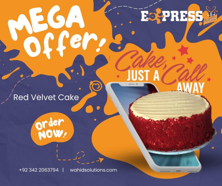 The Red Velvet Affair A Slice of Luxury for Every Celebration Wahid Solution offers are live order now send flower bouquet cake and customised cake or basket for loved ones with free delivery